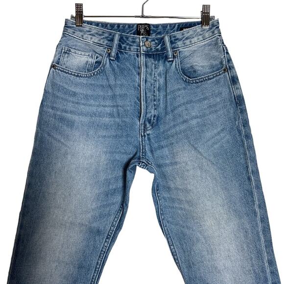 PRPS BISCAYNE Short Capri Frayed Hem Jean SIZE 28 WAIST 27 Crop Distressed Denim - Picture 10 of 13